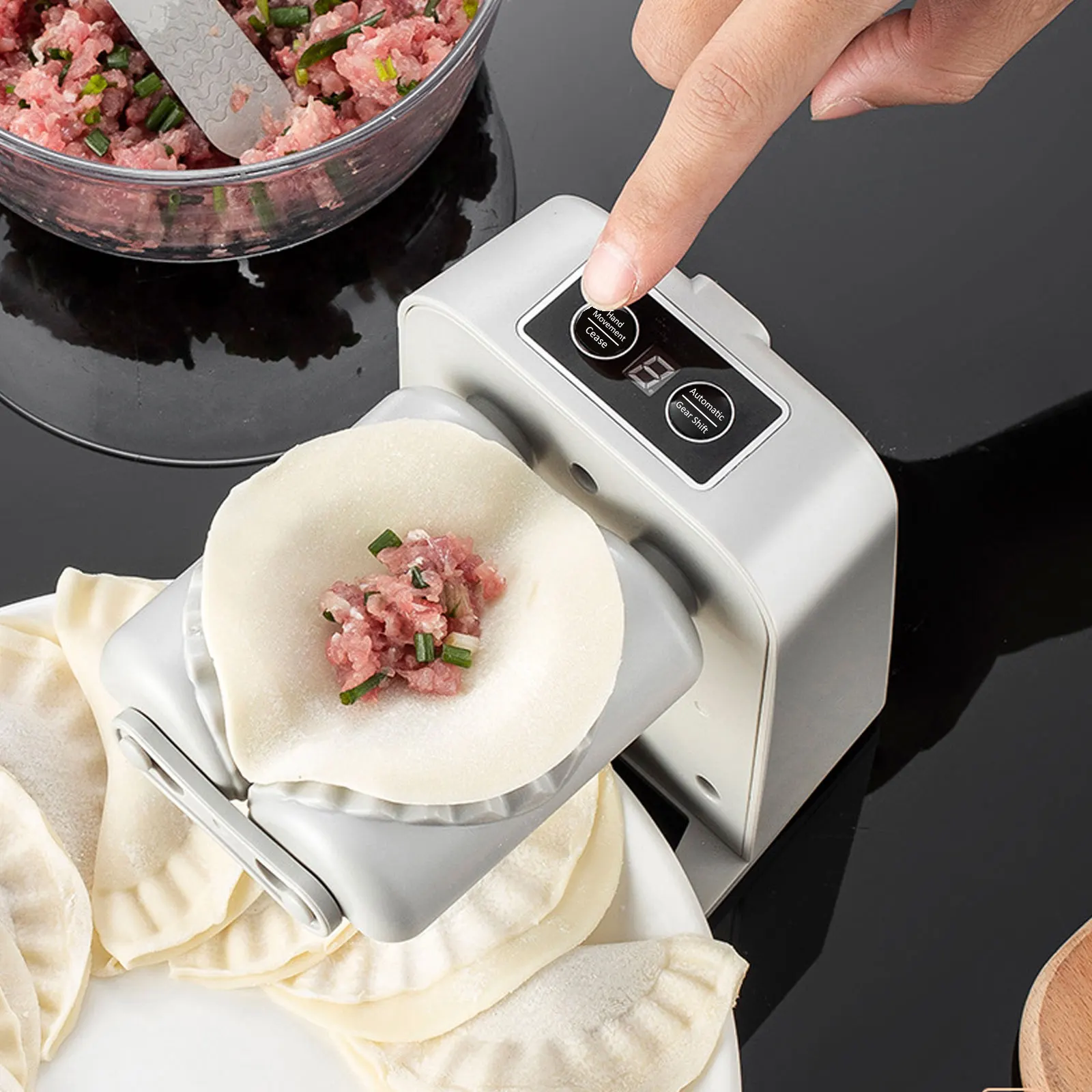 Automatic Electric Dumpling Maker Artifact DIY Machine Mould Pressing Dumpling Skin Manual Mould Rechargeable Kitchen