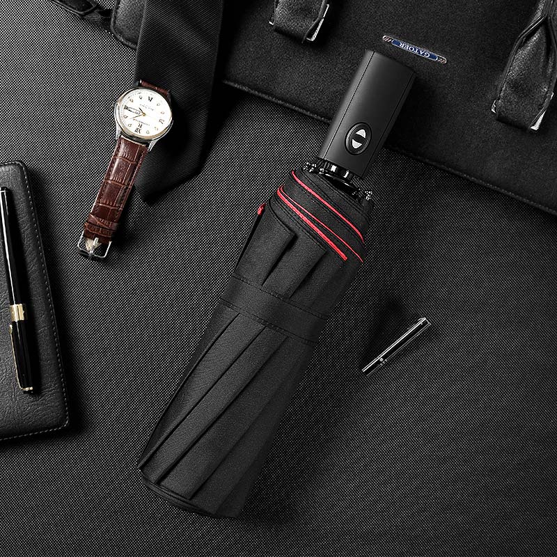 Automatic Folding Windproof Double Layer Umbrella