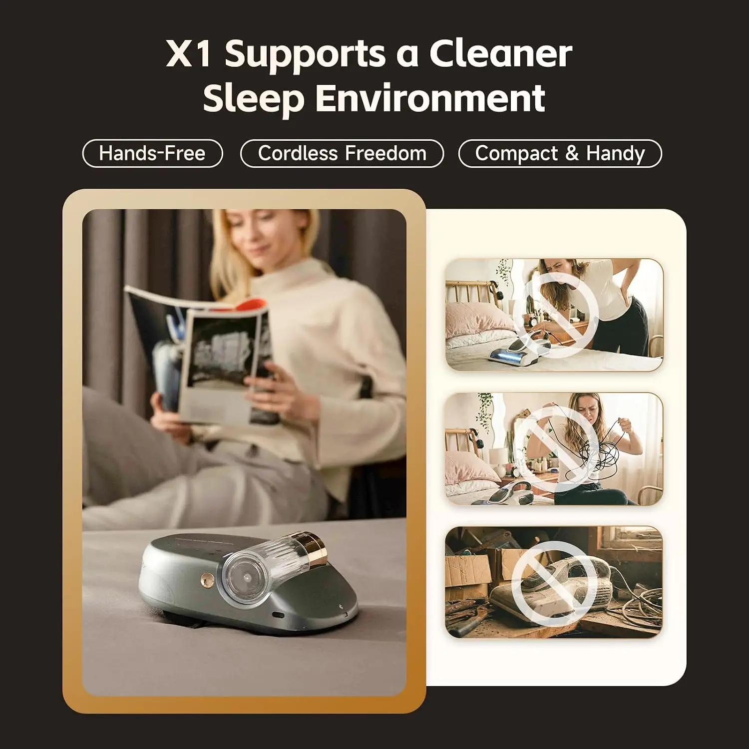 Automatic Mattress Vacuum Robot with UV-C Light, HEPA Filter, Smart Path Planning for Bed, Sofa, Carpet Automatic Mattress Vacuum Robot with UV-C Light, HEPA Filter, Smart Path Planning for Bed, Sofa, Carpet