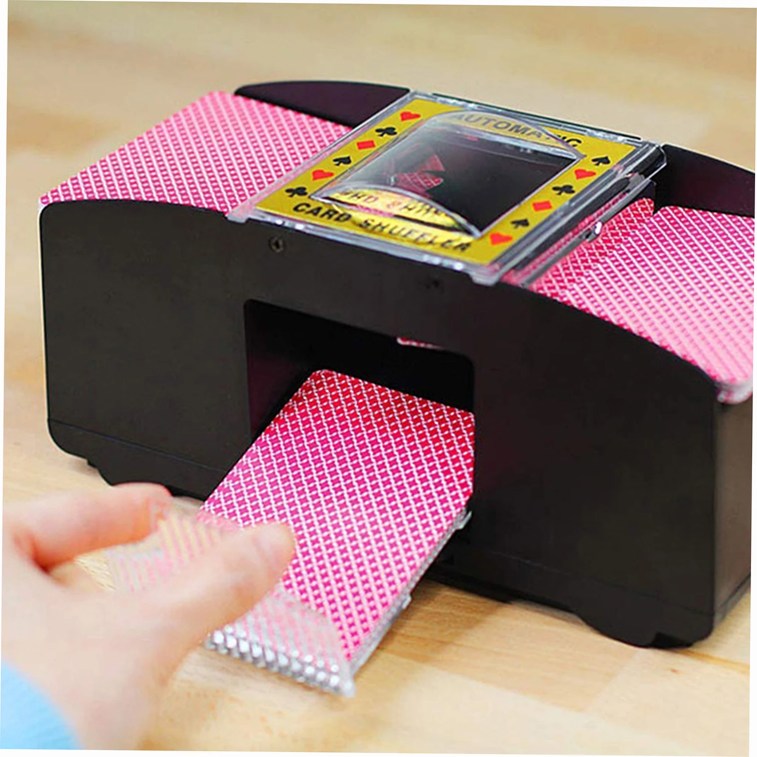 Automatic Playing Card Shuffler Mixer Games Poker Sorter Machine Dispenser Battery Operated