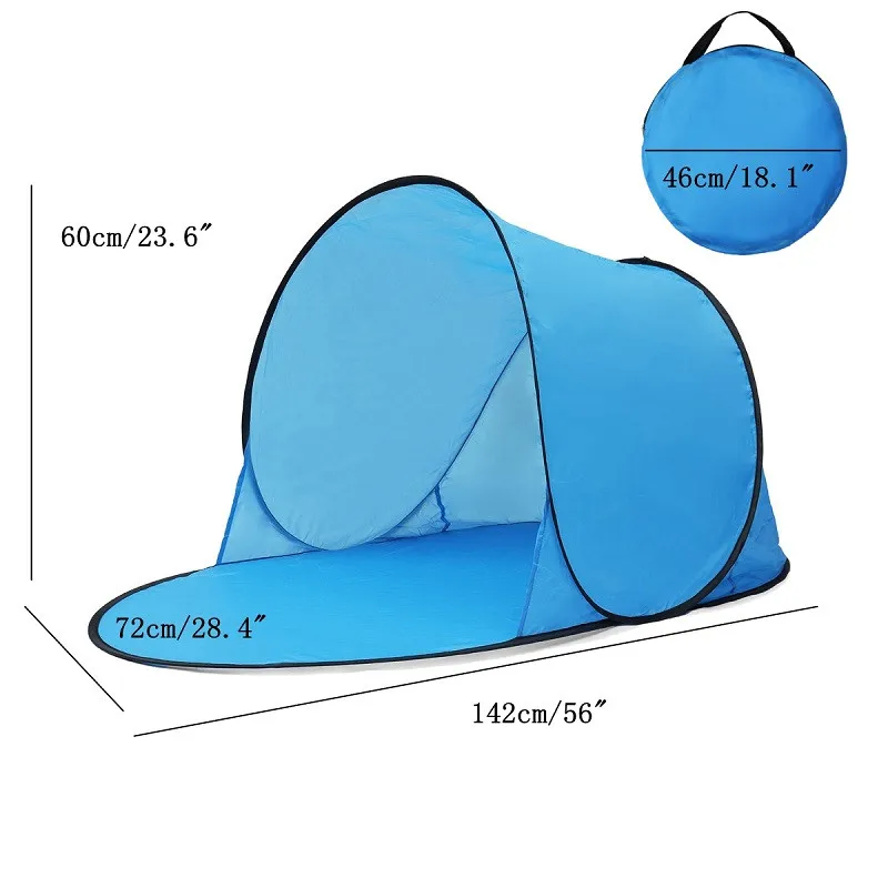 Automatic Pop-Up Outdoor Camping Beach Tent Portable Grassland Tent Summer Sea Park Sunshelter Anti UV Water-Resistant