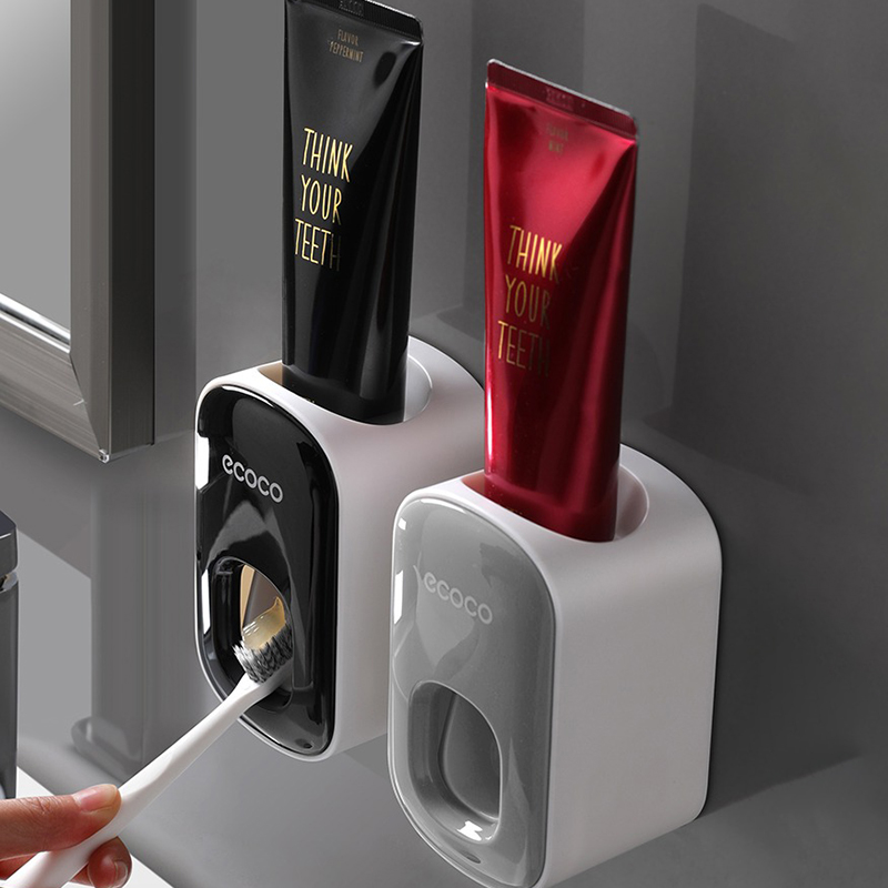 Automatic Toothpaste Dispenser Wall Mount Bathroom Bathroom Accessories Waterproof Toothpaste Squeezer Toothbrush Holder Automatic Toothpaste Dispenser Wall Mount Bathroom Bathroom Accessories Waterproof Toothpaste Squeezer Toothbrush Holder