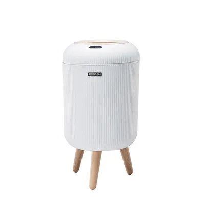Automatic Trash Can with Lid, Small Plastic Smart Trash Can, Motion Sensor Trash Can for Bedroom, Bathroom, Kitchen Automatic Trash Can with Lid, Small Plastic Smart Trash Can, Motion Sensor Trash Can for Bedroom, Bathroom, Kitchen