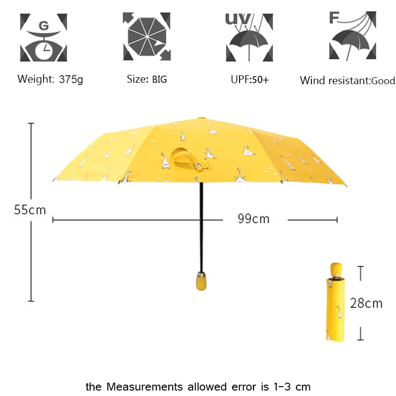 Automatic Umbrella Windproof Folded Umbrellas