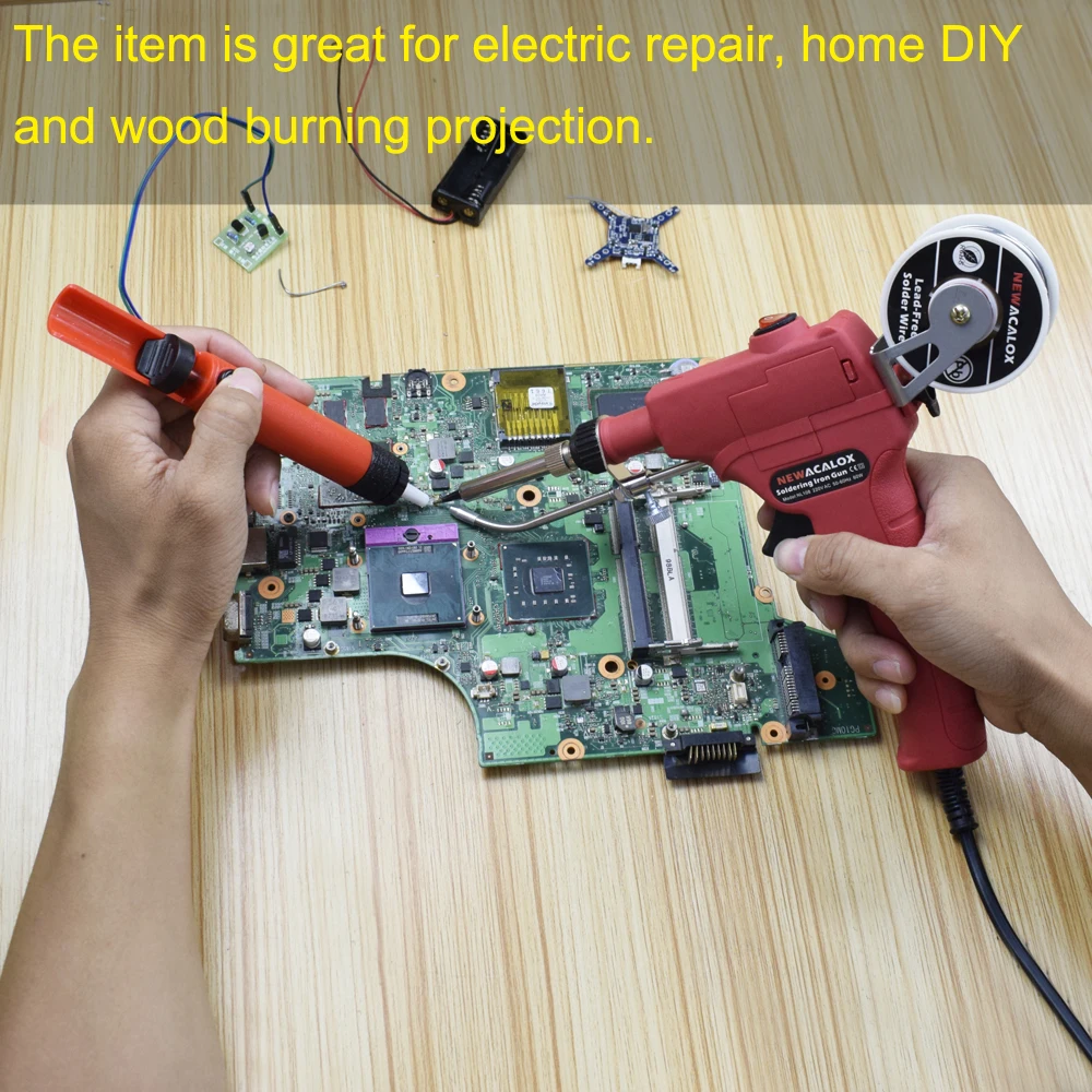 Automatically Send Tin Gun Hand-held Soldering Iron Internal Heat with Power Switch Welding Repair Tool