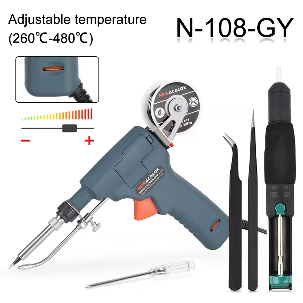 Automatically Send Tin Gun Hand-held Soldering Iron Internal Heat with Power Switch Welding Repair Tool