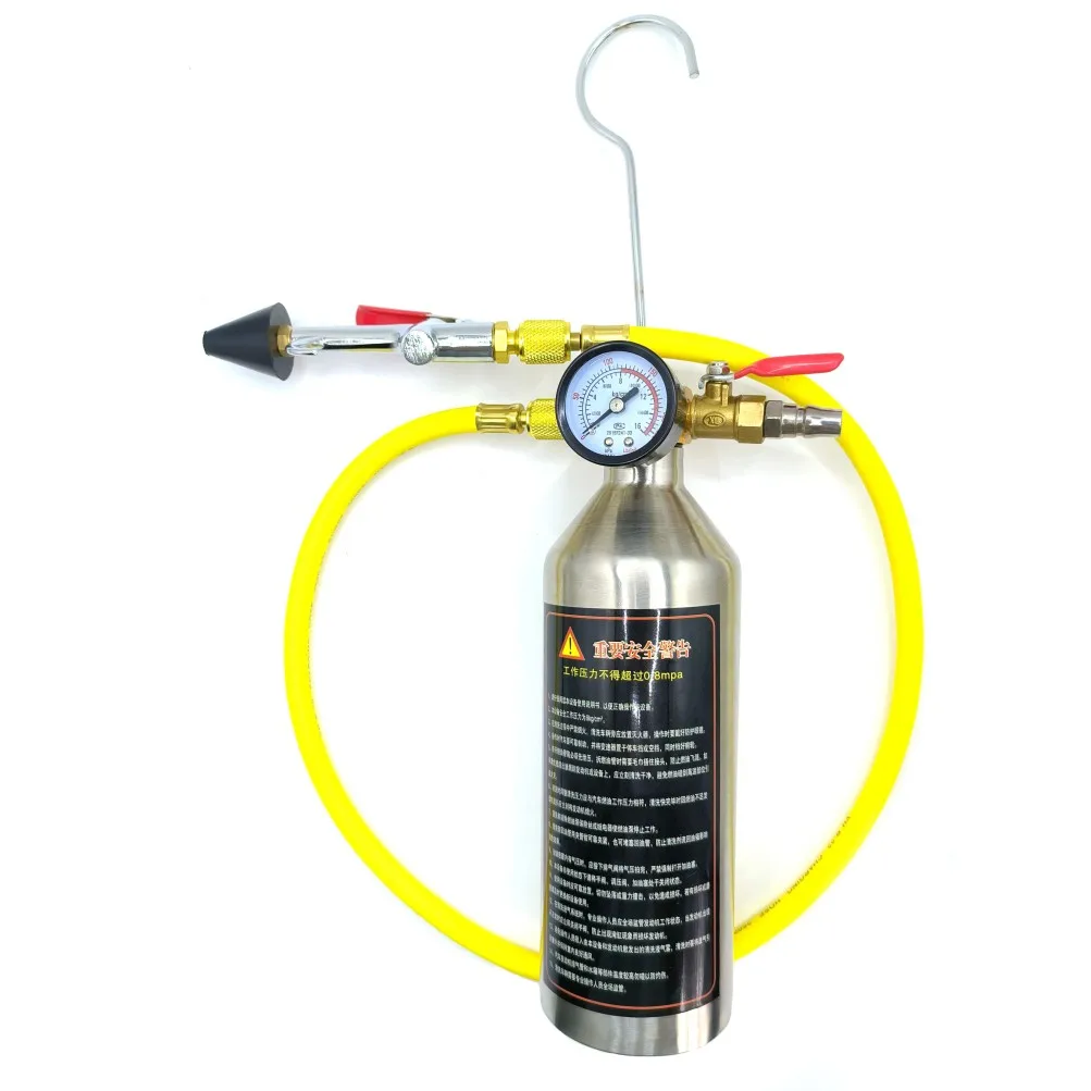 Automotive Air Conditioning Piping Condenser Canister Cleaning Bottle Kits A/C System Flush SET Automotive Air Conditioning Piping Condenser Canister Cleaning Bottle Kits A/C System Flush SET