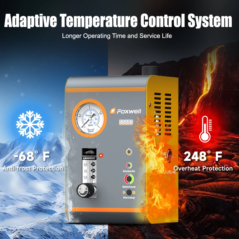 Automotive Smoke Machine 12V Built-in Air Pump EVAP Vacuum Leak Detector Car Pipe Leakage Diagnostic Tester Automotive Smoke Machine 12V Built-in Air Pump EVAP Vacuum Leak Detector Car Pipe Leakage Diagnostic Tester