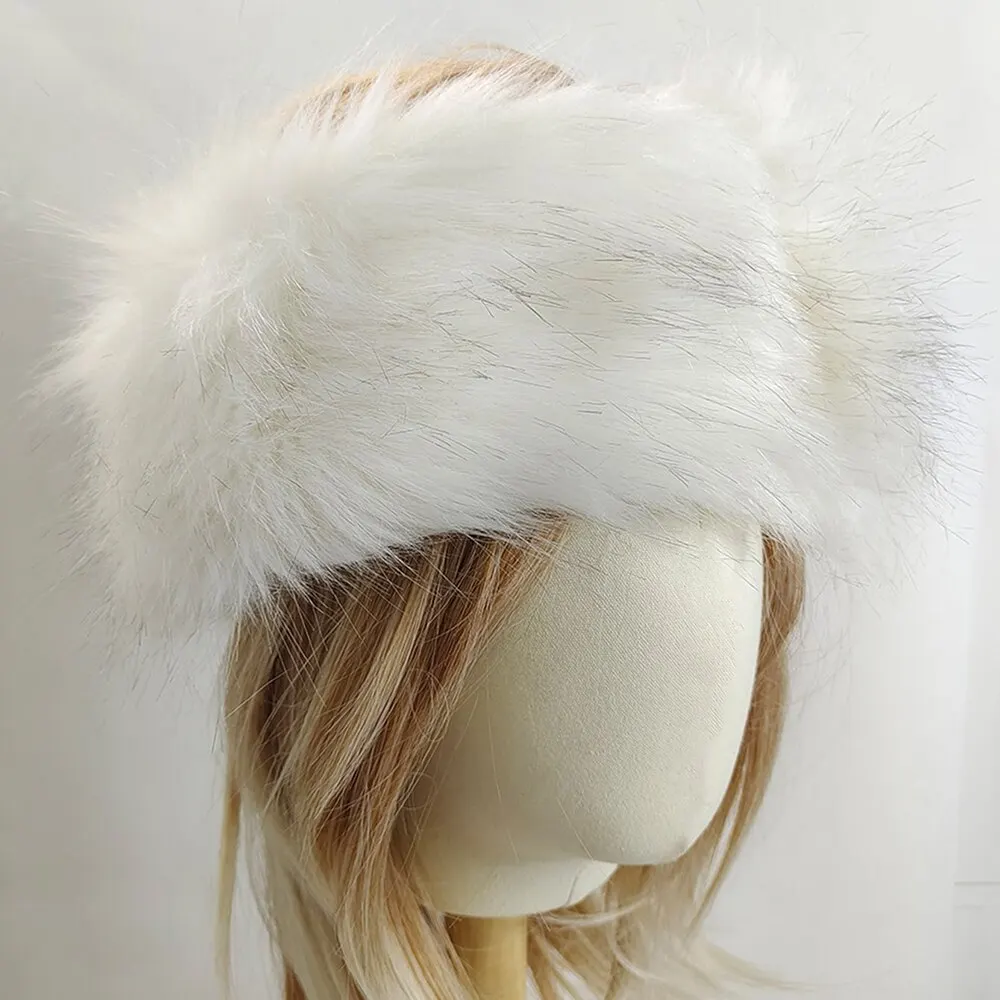 Autumn and Winter Real Rabbit Hair Band Hair Hoop Women's Warm Fur Fur Hat Vintage Wide Edge Plush Headband Autumn and Winter Real Rabbit Hair Band Hair Hoop Women's Warm Fur Fur Hat Vintage Wide Edge Plush Headband