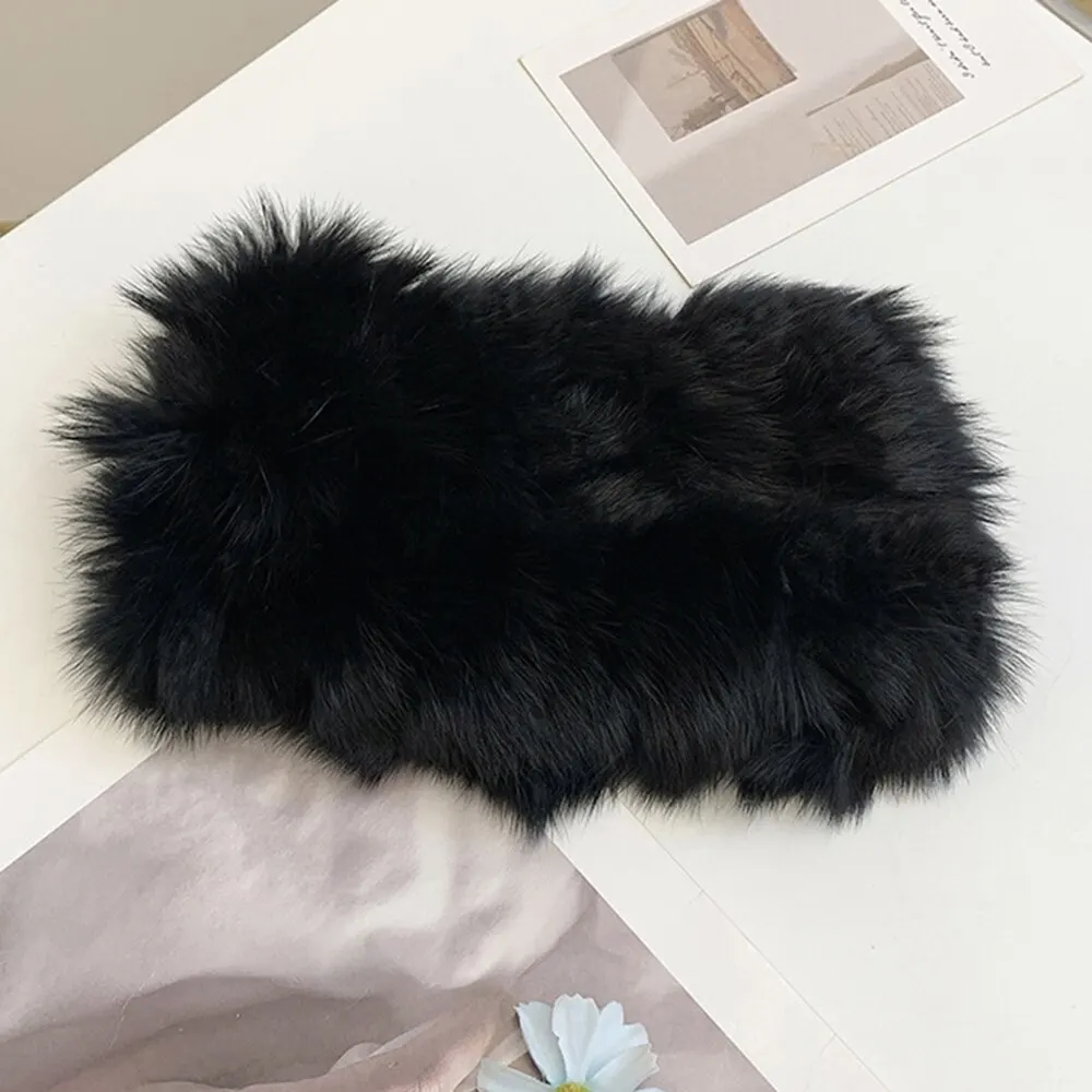 Autumn and Winter Real Rabbit Hair Band Hair Hoop Women's Warm Fur Fur Hat Vintage Wide Edge Plush Headband Autumn and Winter Real Rabbit Hair Band Hair Hoop Women's Warm Fur Fur Hat Vintage Wide Edge Plush Headband