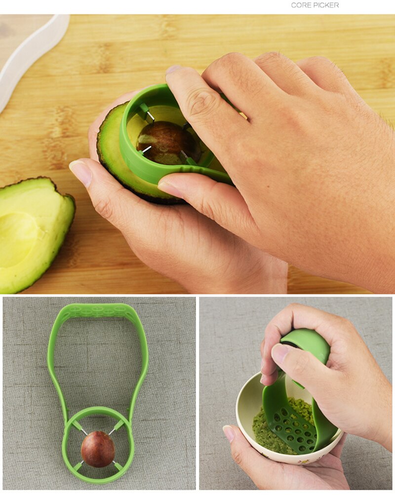Avocado Cutter Crusher Corer and Storage Set Avocado Cutter Crusher Corer and Storage Set