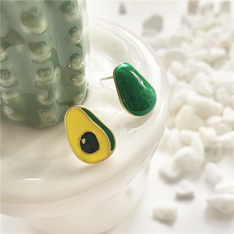 Avocado Earrings Cute Stud Earrings Avocado Earrings Cute Stud Earrings