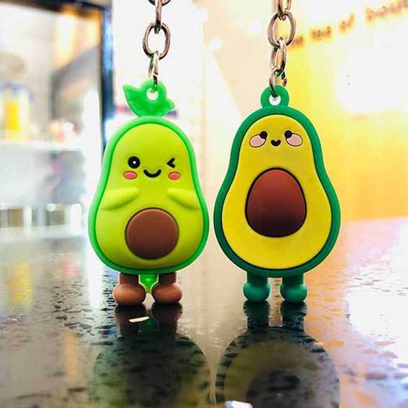 Avocado Keychain Rubber Accessory Avocado Keychain Rubber Accessory