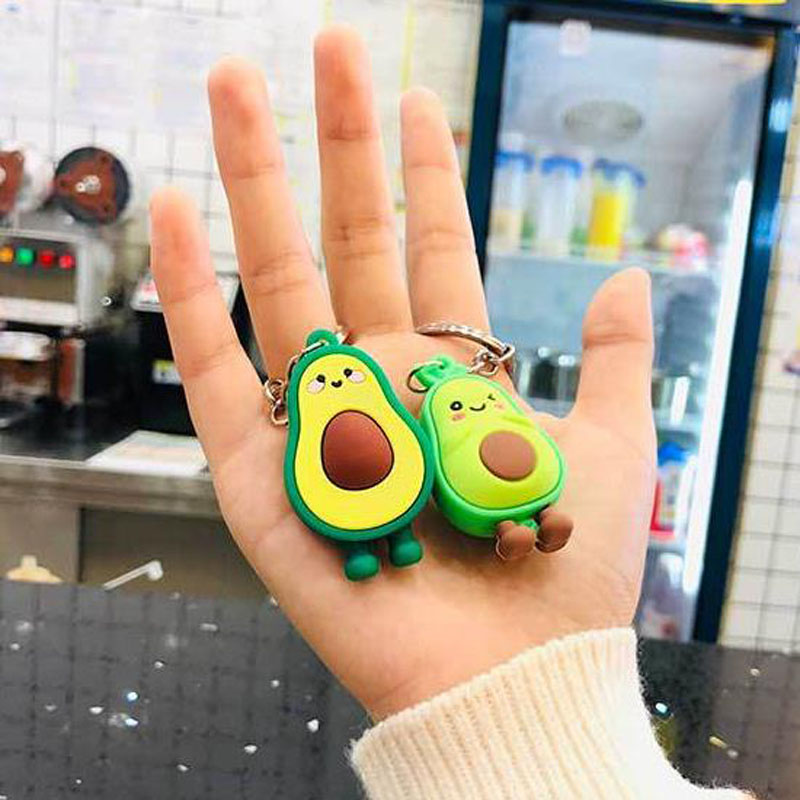 Avocado Keychain Rubber Accessory Avocado Keychain Rubber Accessory