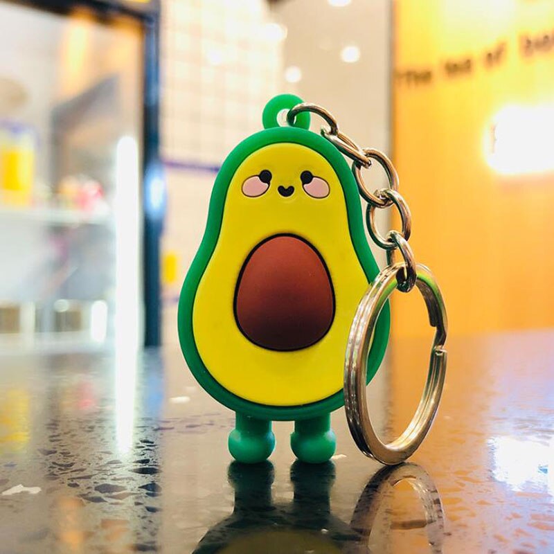 Avocado Keychain Rubber Accessory Avocado Keychain Rubber Accessory