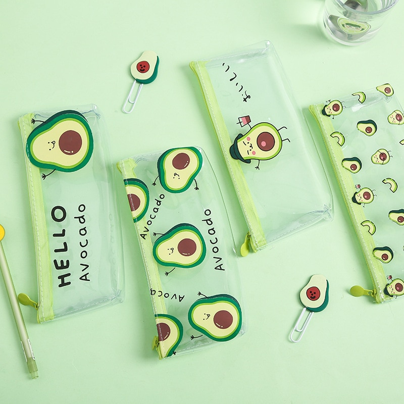 Avocado Pencil Case Transparent Pouch