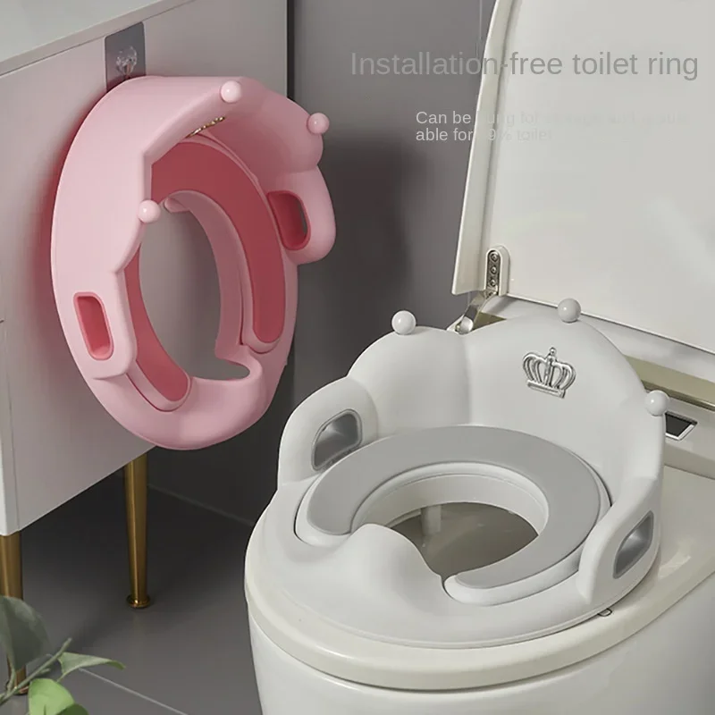 Baby and Child Toilet Seat Ring Female Baby and Little Boy Cushion Bedpan Cover Children's Toilet Household Auxiliary