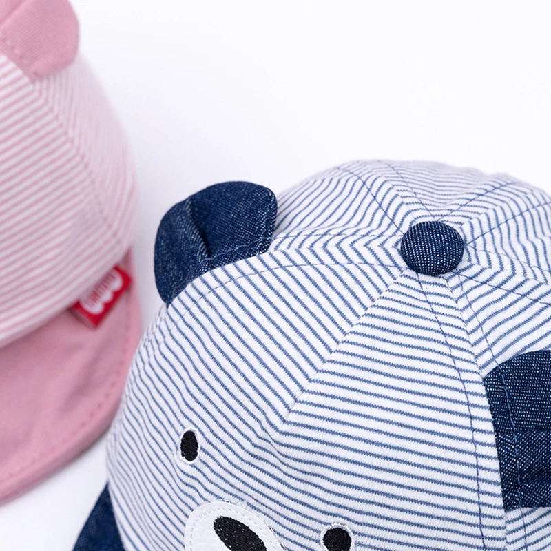 Baby Bear Baseball Cap New Spring Summer Cute Cartoon Solid Sunhat Boys Girls Cotton Snapback Caps Kid Hip Hop Fishing