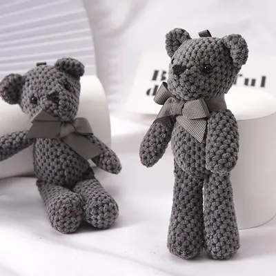 Baby Bear Stuffed Plush Toys Plush Animals Cute Bag Key Pendant Children Dolls
