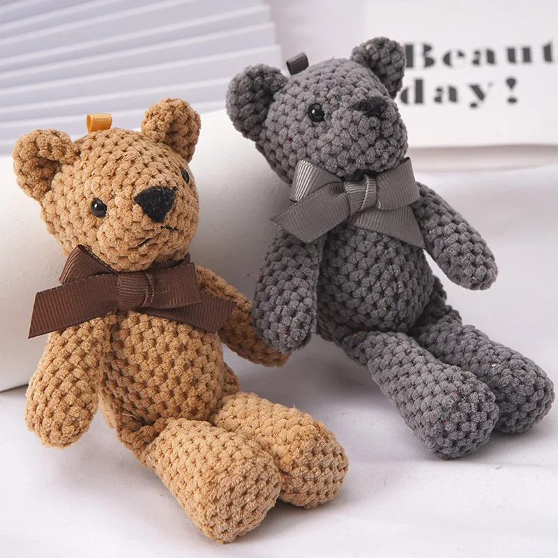 Baby Bear Stuffed Plush Toys Plush Animals Cute Bag Key Pendant Children Dolls