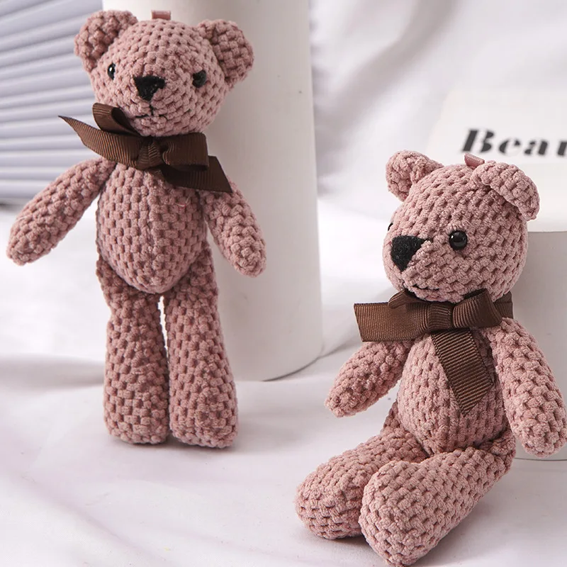 Baby Bear Stuffed Plush Toys Plush Animals Cute Bag Key Pendant Children Dolls