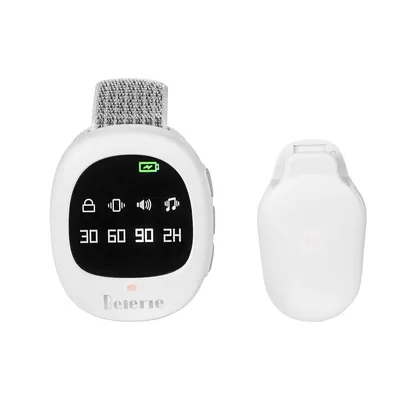 Baby Bedwetting Alarm Wireless Charging Wee Alarm Bedwetting Sensor for Kid Potty Training with Volume Vibration and
