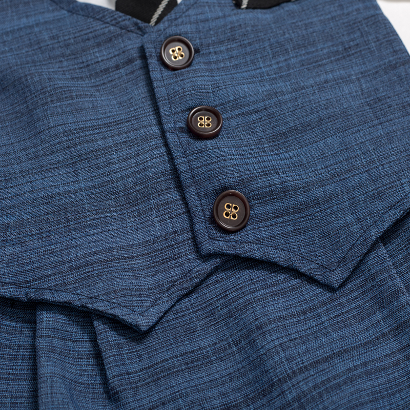Baby Boy Clothes Summer Cotton Formal Romper Gentleman Tie Outfit Newborn One-Piece Clothing Handsome Button Jumpsuit