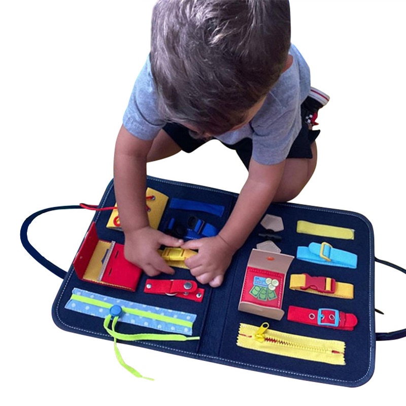 Baby Busy Board Montessori Toy Baby Busy Board Montessori Toy