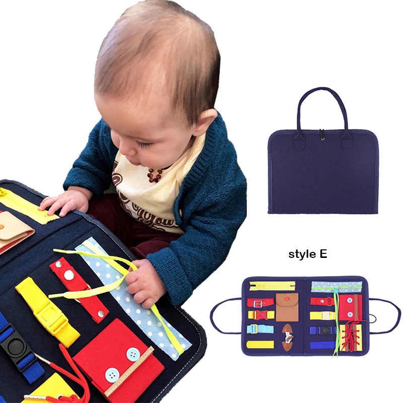 Baby Busy Board Montessori Toy Baby Busy Board Montessori Toy