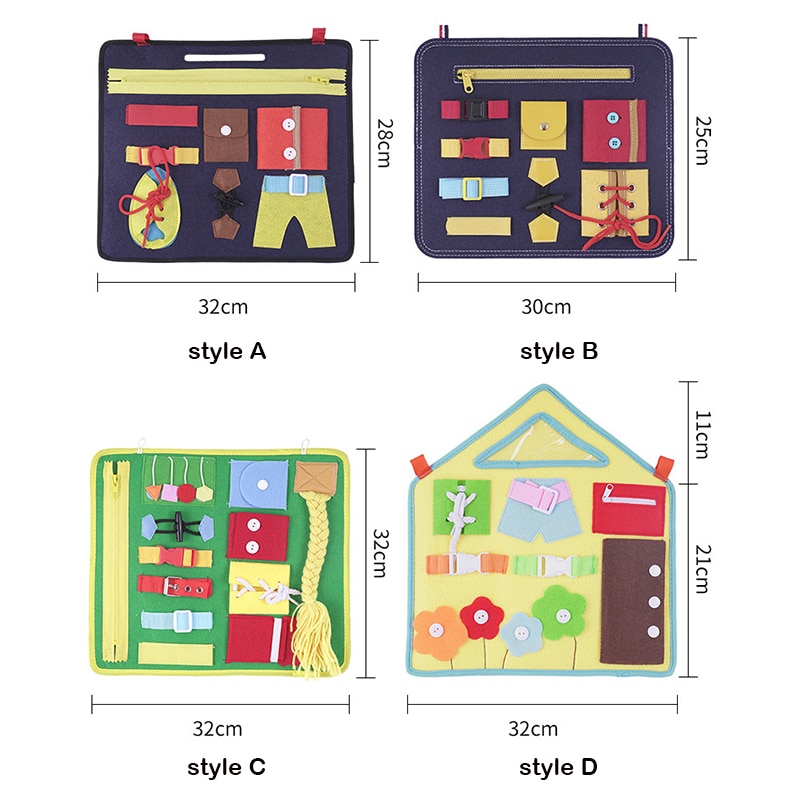 Baby Busy Board Montessori Toy Baby Busy Board Montessori Toy