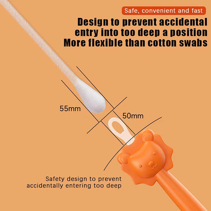Baby Cleaner Spoon Double-headed Soft Wax Curette Picker Nose Cleaner Silicone Ear Wax Pickers