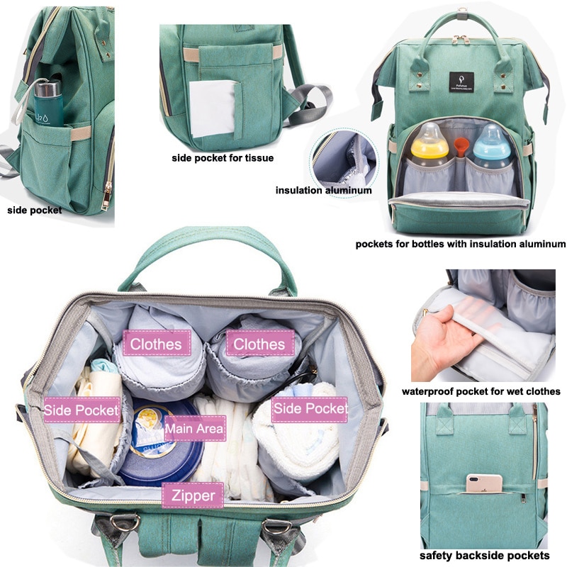 Baby Diaper Bag Waterproof Backpack Baby Diaper Bag Waterproof Backpack