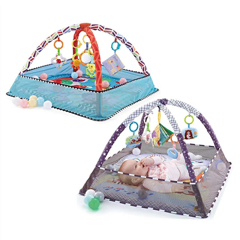 Baby Fitness Frame Crawling Game Blanket Multifunctional Educational Mat Fence Crawling Blanket Infant Rug