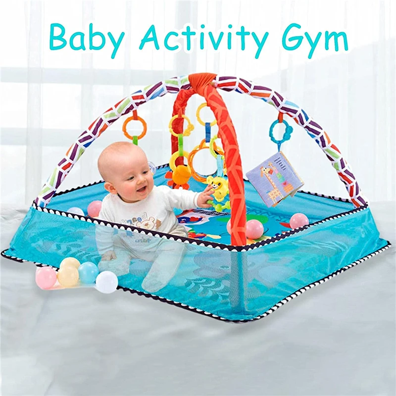 Baby Fitness Frame Crawling Game Blanket Multifunctional Educational Mat Fence Crawling Blanket Infant Rug