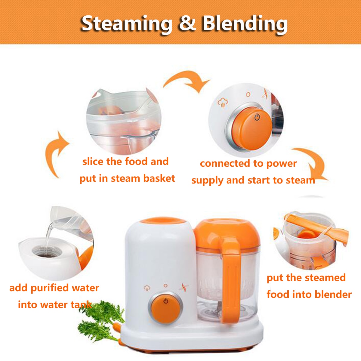 Baby Food Blender Electric Steamer Baby Food Blender Electric Steamer