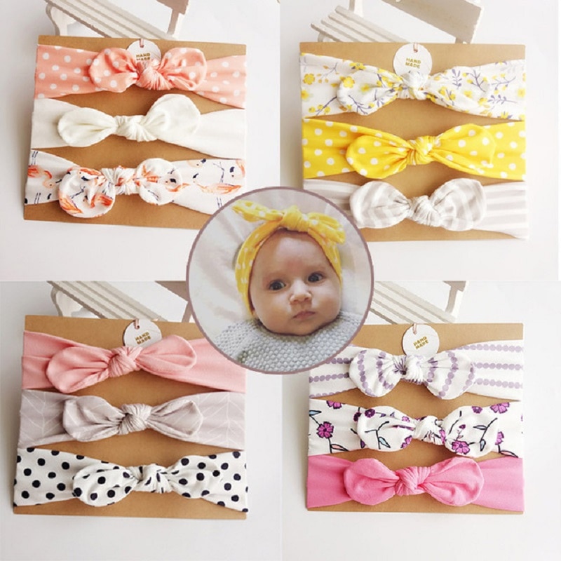 Baby Hair Bows Headband 3PC Set Baby Hair Bows Headband 3PC Set