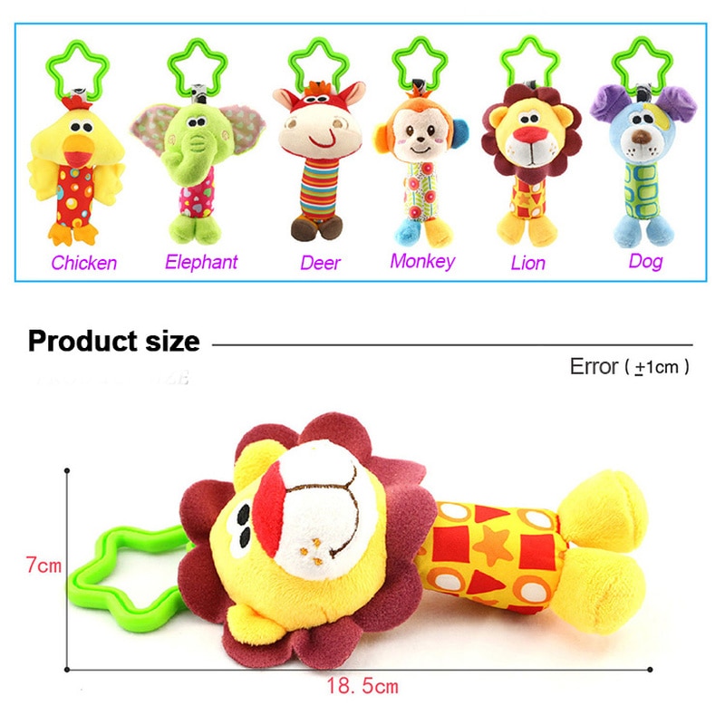 Baby Hanging Toys Animal Rattle Toys Baby Hanging Toys Animal Rattle Toys