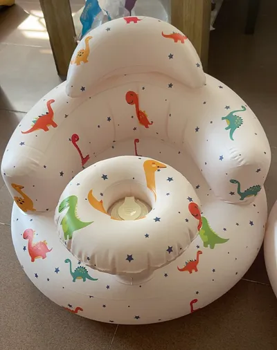 Baby Inflatable Seat for Babies 3-36 Month Built in Air Pump Infant Back Support Sofa Toddler Chair for SittingUp Baby