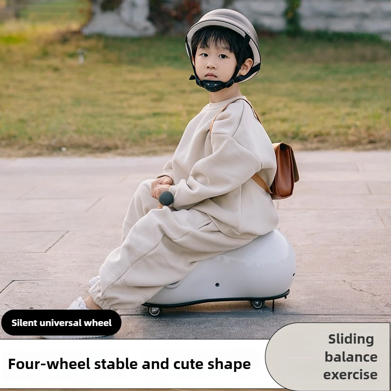 Baby Peanut Twist Car Infant Scooter Walker with Sound Light Silent Wheel Outdoor Ride on Toy Car Balance Training