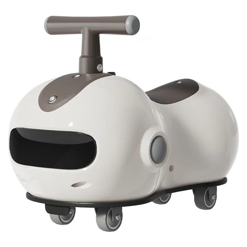 Baby Peanut Twist Car Infant Scooter Walker with Sound Light Silent Wheel Outdoor Ride on Toy Car Balance Training