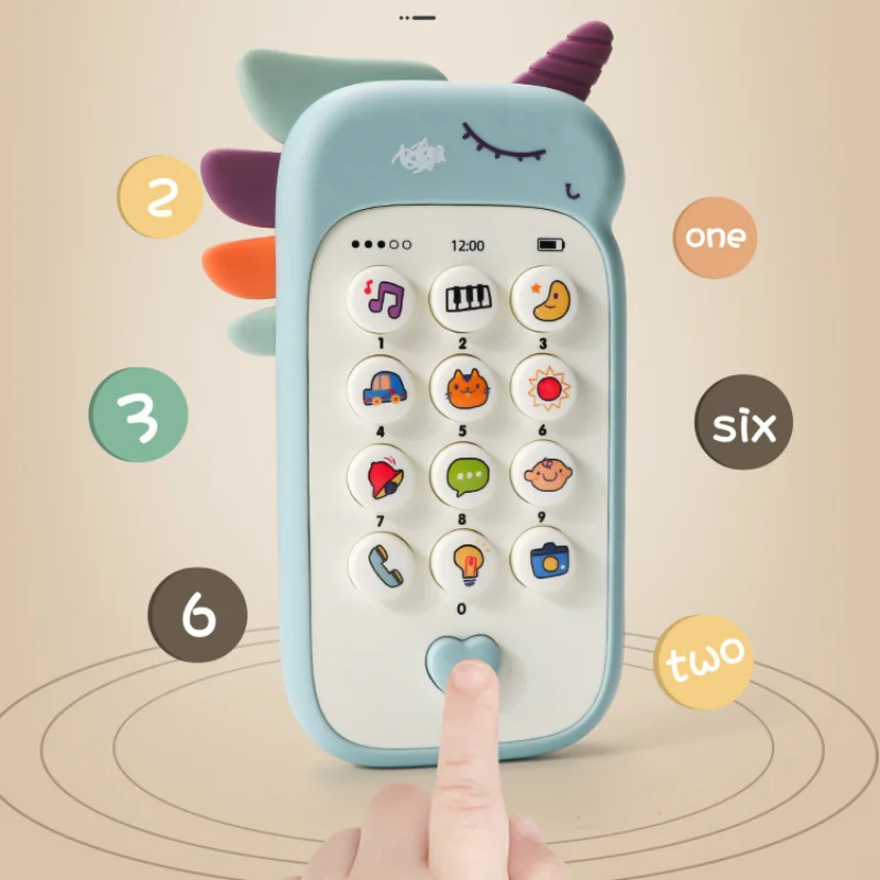 Baby Phone Toy Music Sound Telephone Sleeping Toys With Teether Simulation Phone Kids Infant Early Educational Toy Kids Baby Phone Toy Music Sound Telephone Sleeping Toys With Teether Simulation Phone Kids Infant Early Educational Toy Kids