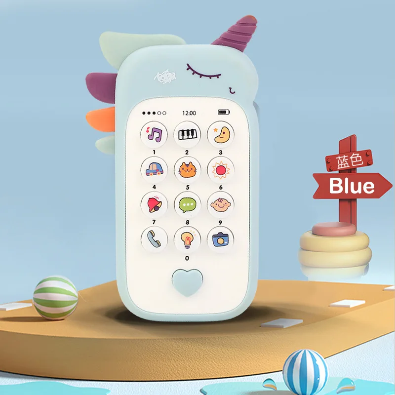 Baby Phone Toy Music Sound Telephone Sleeping Toys With Teether Simulation Phone Kids Infant Early Educational Toy Kids Baby Phone Toy Music Sound Telephone Sleeping Toys With Teether Simulation Phone Kids Infant Early Educational Toy Kids