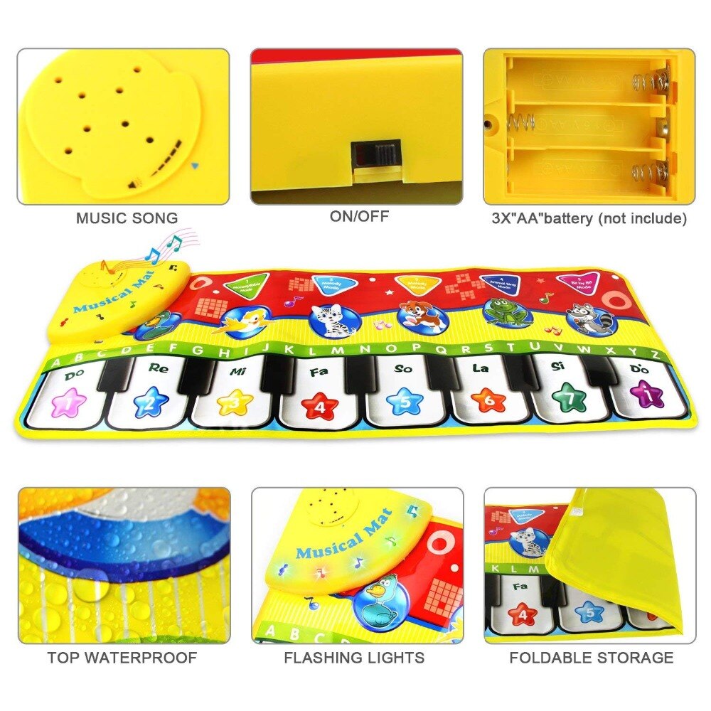 Baby Piano Mat Interactive Musical Toy Baby Piano Mat Interactive Musical Toy