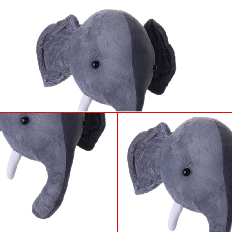 Baby Plush Animal Head Wall Decor