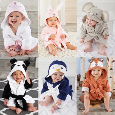 Baby Robe Animal Design with Hoodie Baby Robe Animal Design with Hoodie