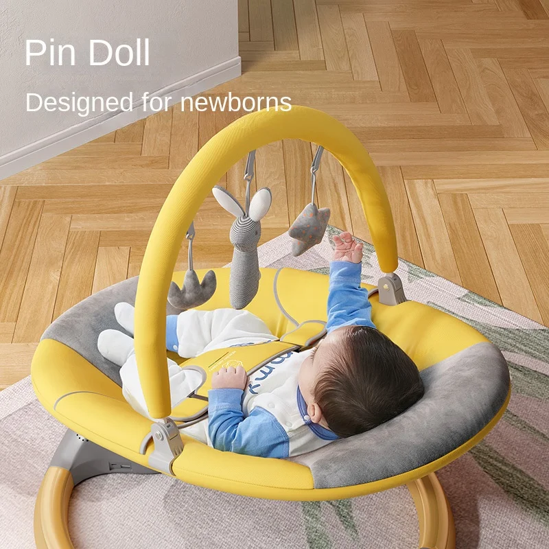 Baby Rocking Chair, Baby Resting Sleeping Electric Cradle, Backrest Adjustment Rocking Chair,Multifunctional Baby