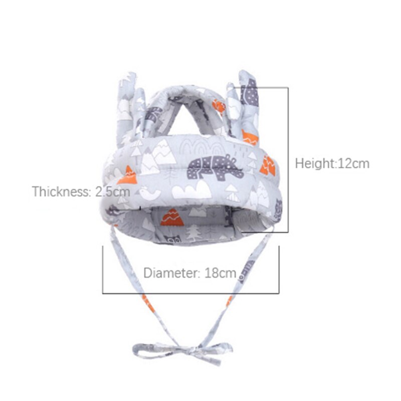 Baby Safety Helmet Head Protection Hat Toddler Walk Crash Cap Adjustable Protective Headgear