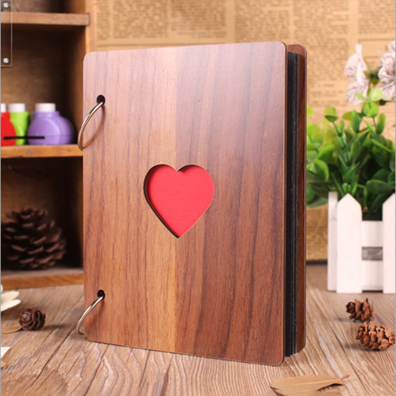 Baby Scrapbook Album Wooden Cover Baby Scrapbook Album Wooden Cover