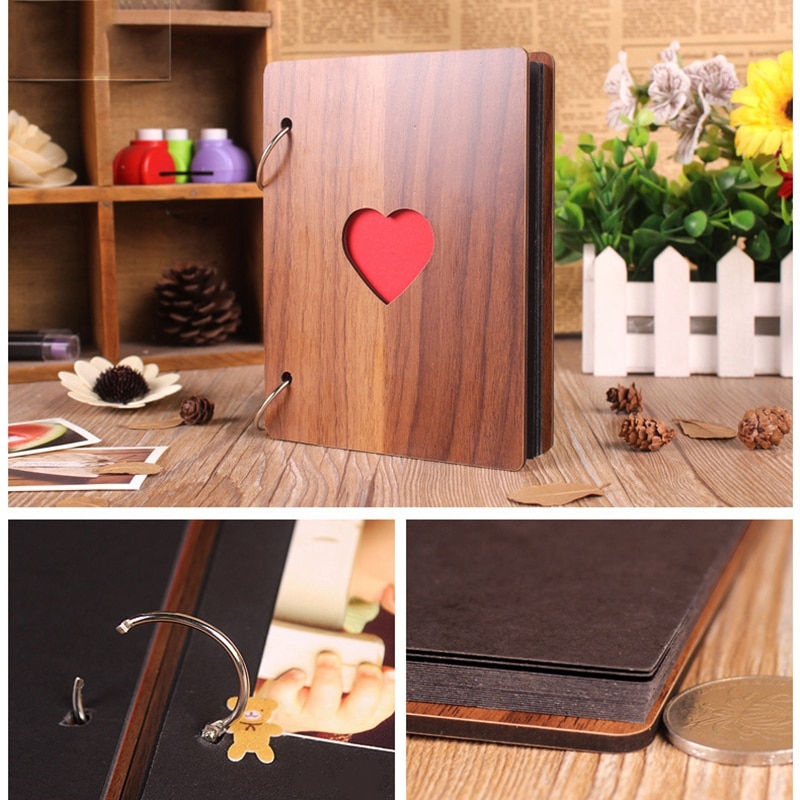 Baby Scrapbook Album Wooden Cover Baby Scrapbook Album Wooden Cover