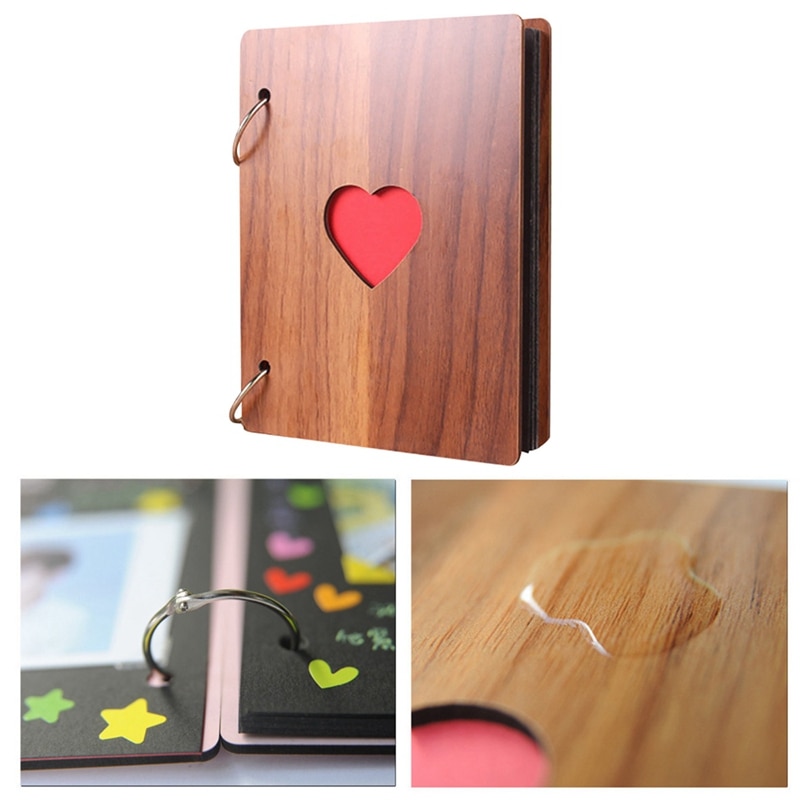 Baby Scrapbook Album Wooden Cover Baby Scrapbook Album Wooden Cover